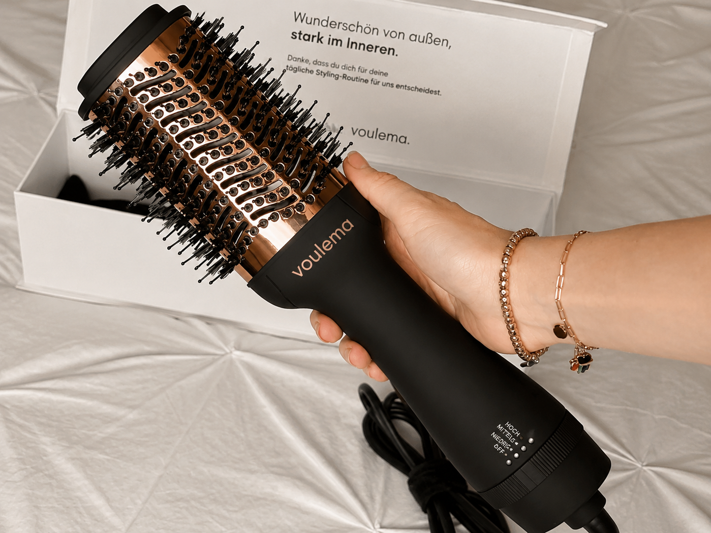 Voluméa 3-in-1 Heißluftbürste für Volumen, Glanz & Styling